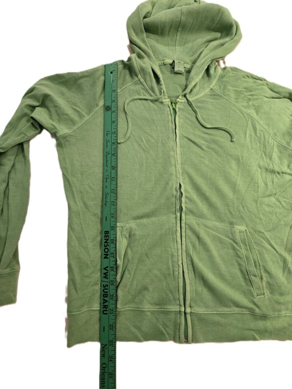 VTG 🍀 2006 Gap Spring Green Full Zip Hoodie Jacket - Size L Large - Picture 10 of 14